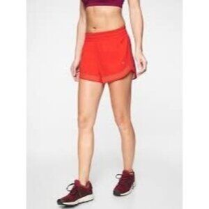 Athleta Mesh Racer Run Mid Rise 4" Shorts NWT 3X PLus